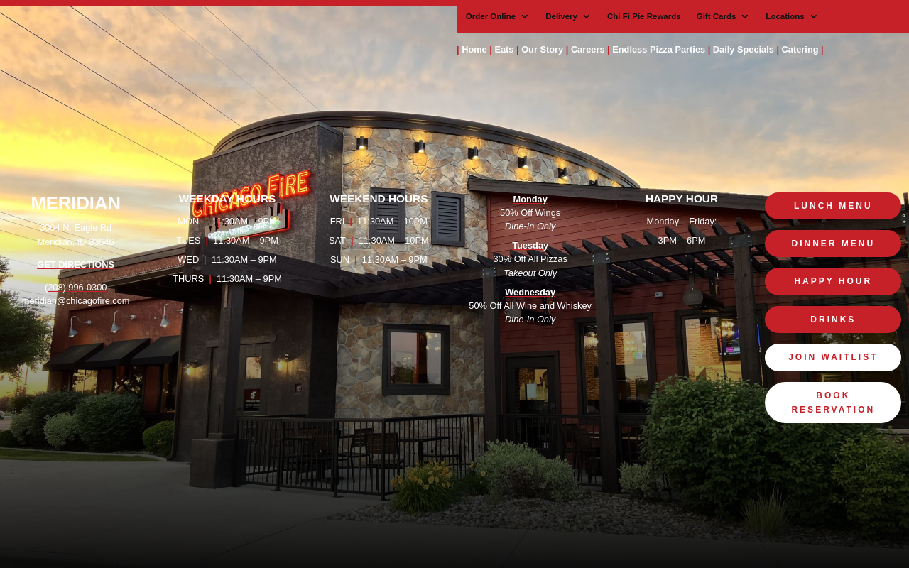 Chicago Fire — screenshot of their official website