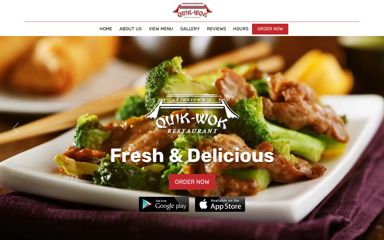 Quik-Wok — screenshot of their official website