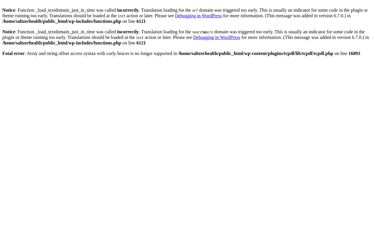 Saltzer Health Idaho Sleep Clinic — screenshot of their official website