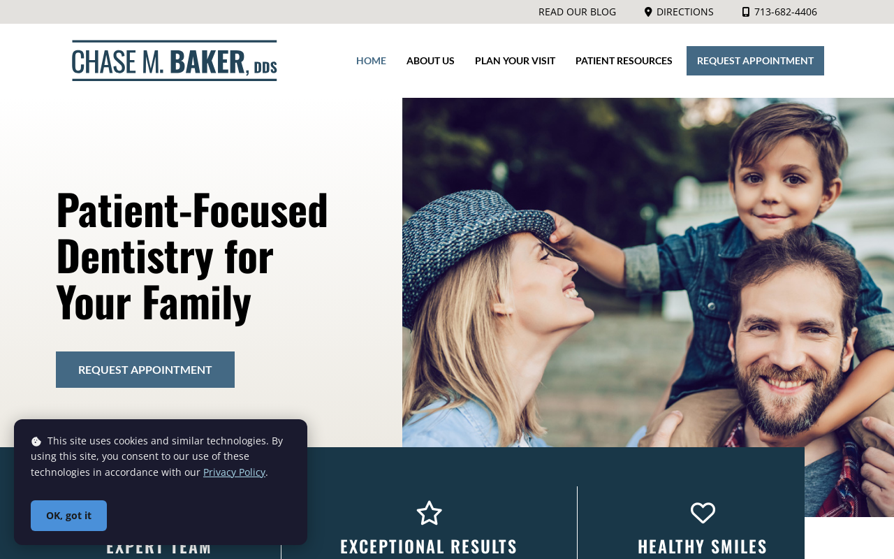 Chase M. Baker, DDS — screenshot of their official website