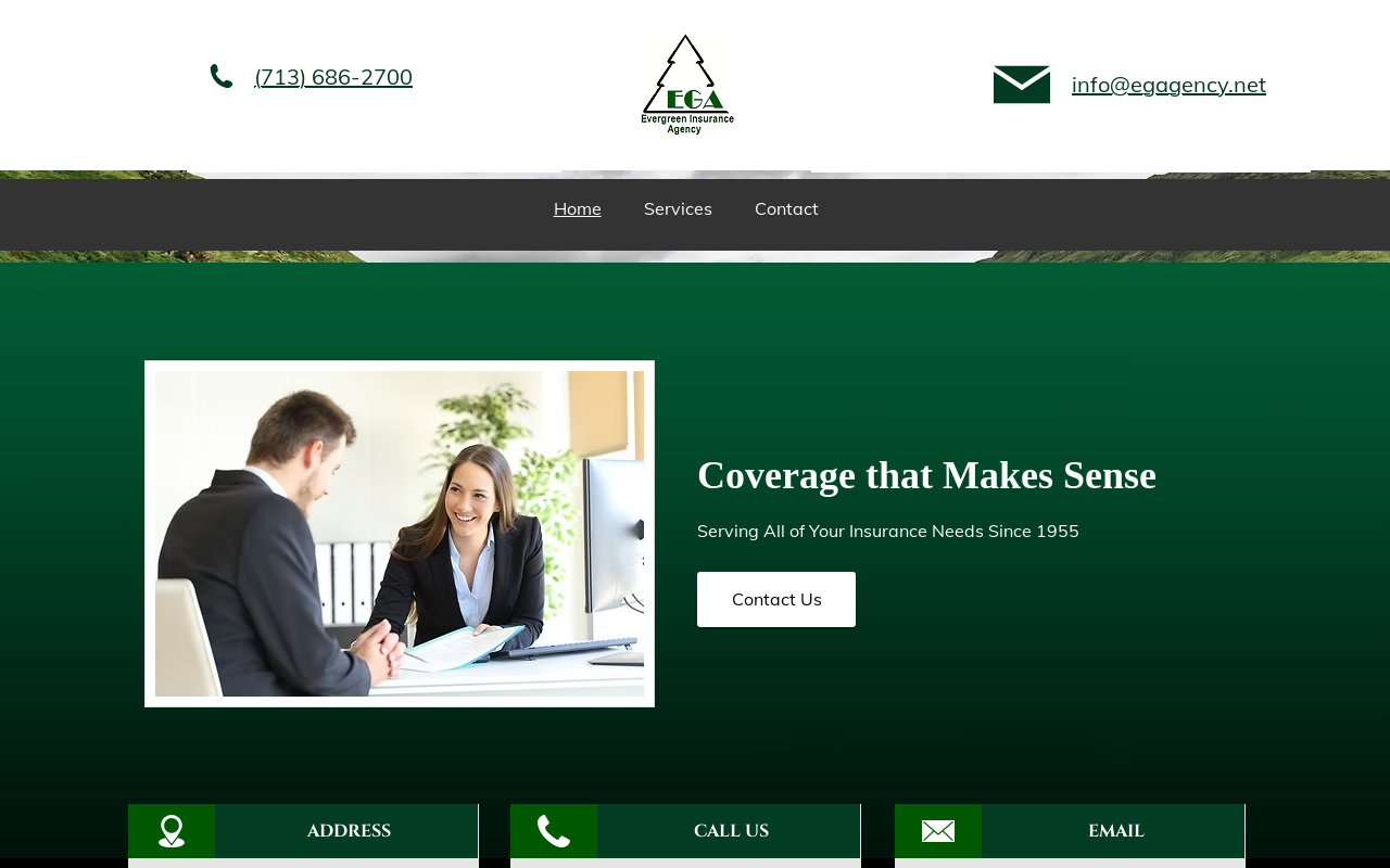 Evergreen Insurance Agency — screenshot of their official website