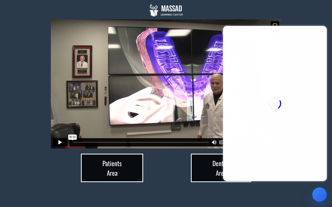 Massad Center for Higher Learning — screenshot of their official website