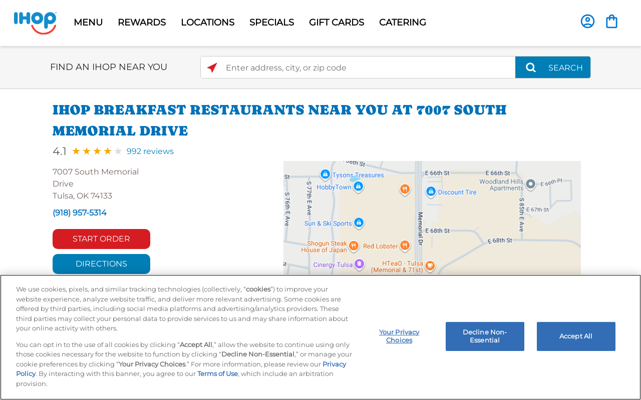 IHOP — screenshot of their official website