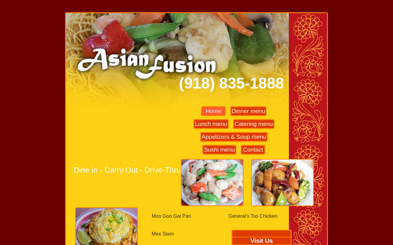 Asian Fusion — screenshot of their official website