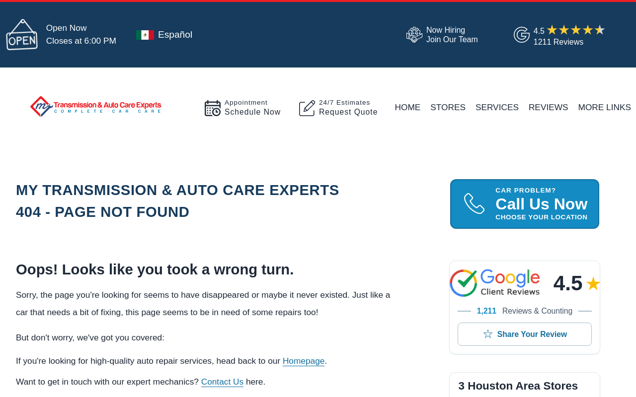 My Transmission Experts — screenshot of their official website
