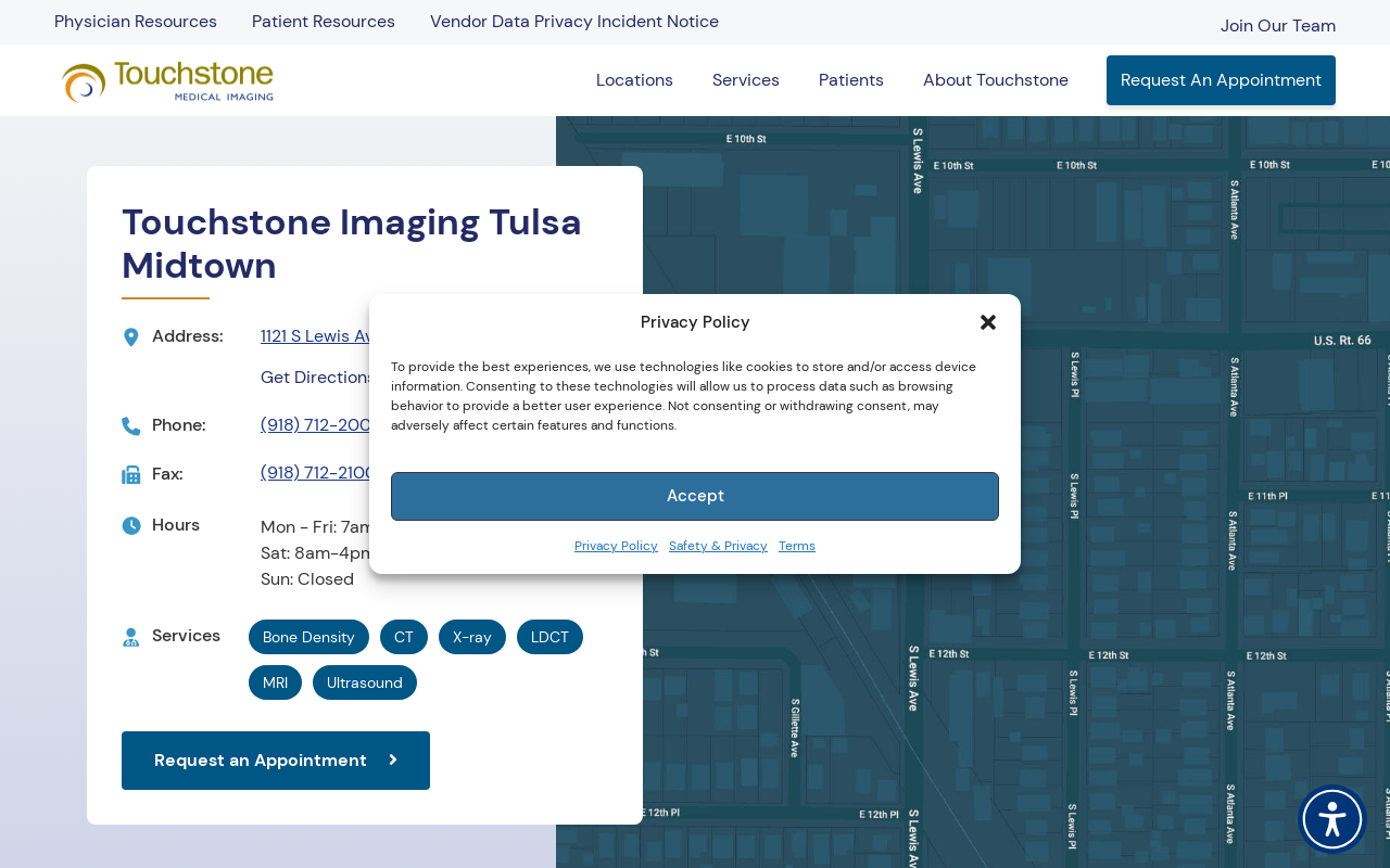 Touchstone Imaging — screenshot of their official website