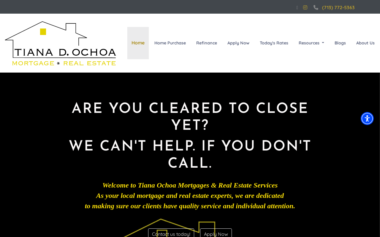 Tiana Ochoa Mortgages & Real Estate — screenshot of their official website