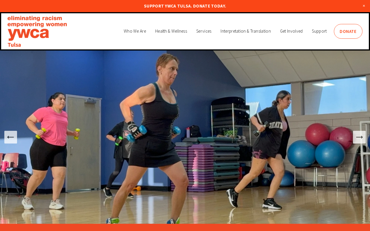 YWCA — screenshot of their official website